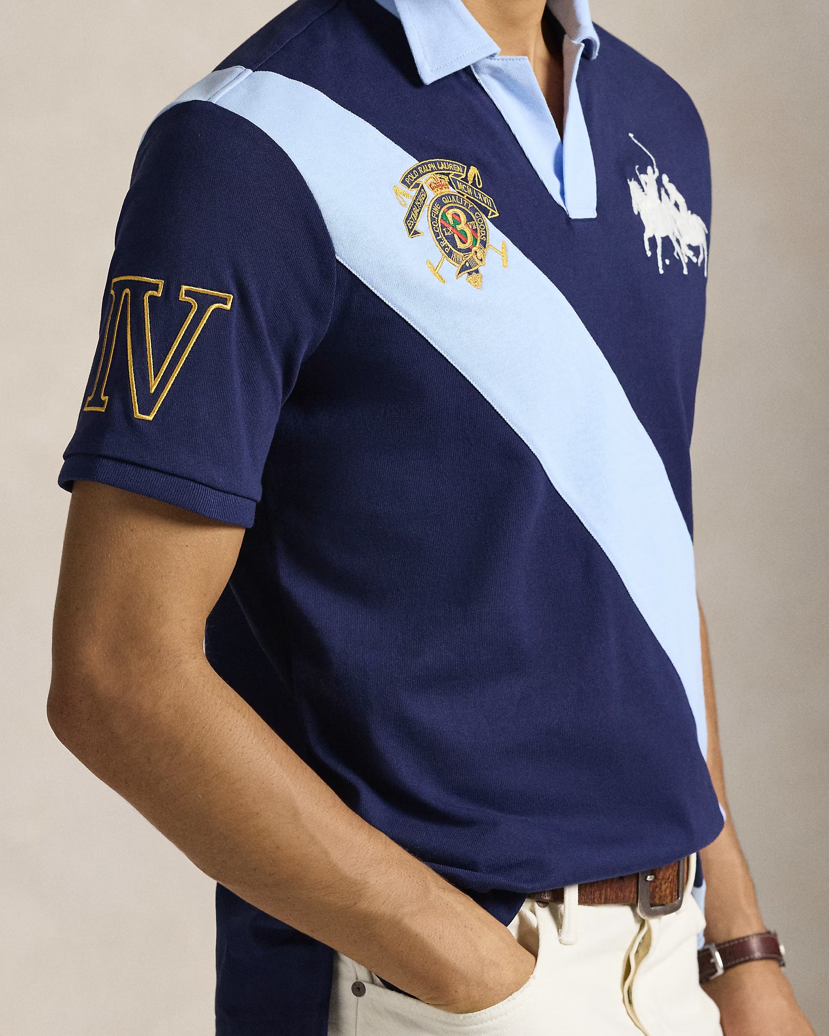 Polo Classic Fit en jersey à écusson