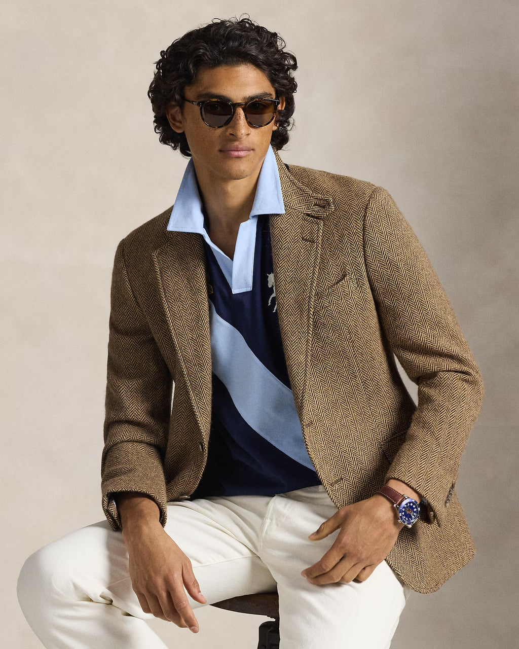 Polo Classic Fit en jersey à écusson