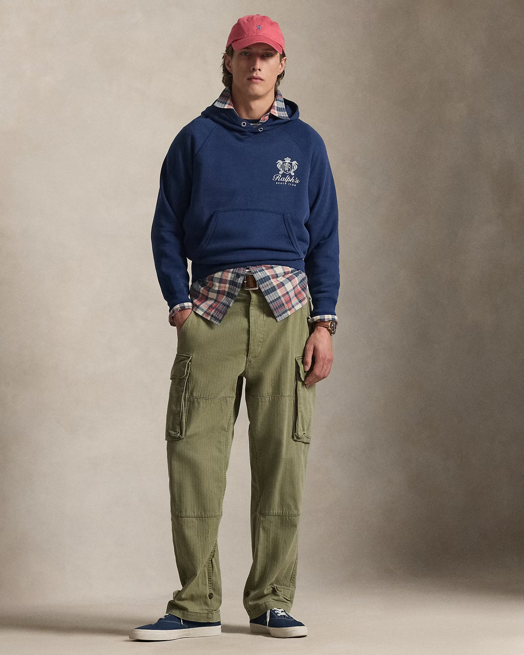 Sweat à capuche à motif Vintage Fit