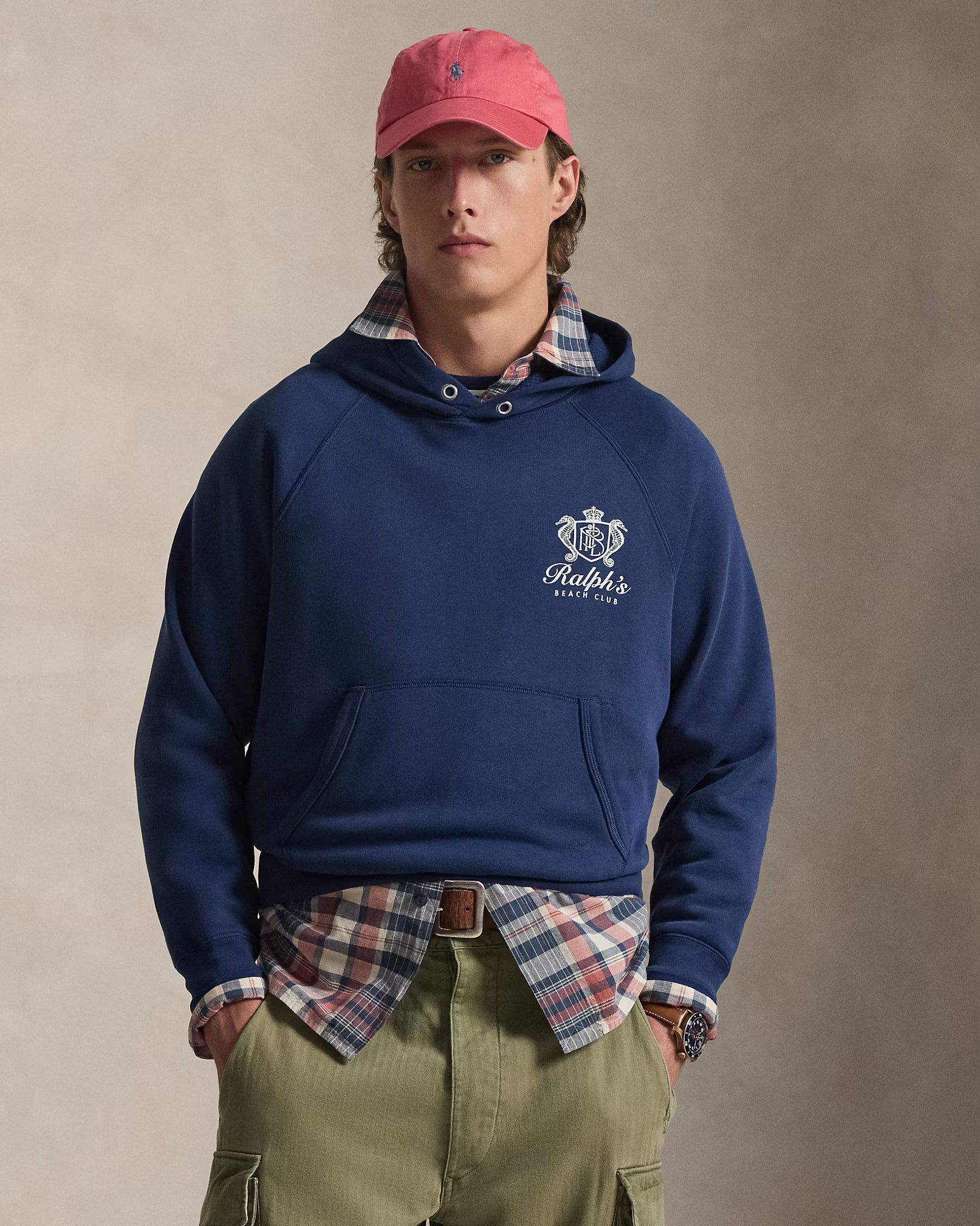 Sweat à capuche à motif Vintage Fit