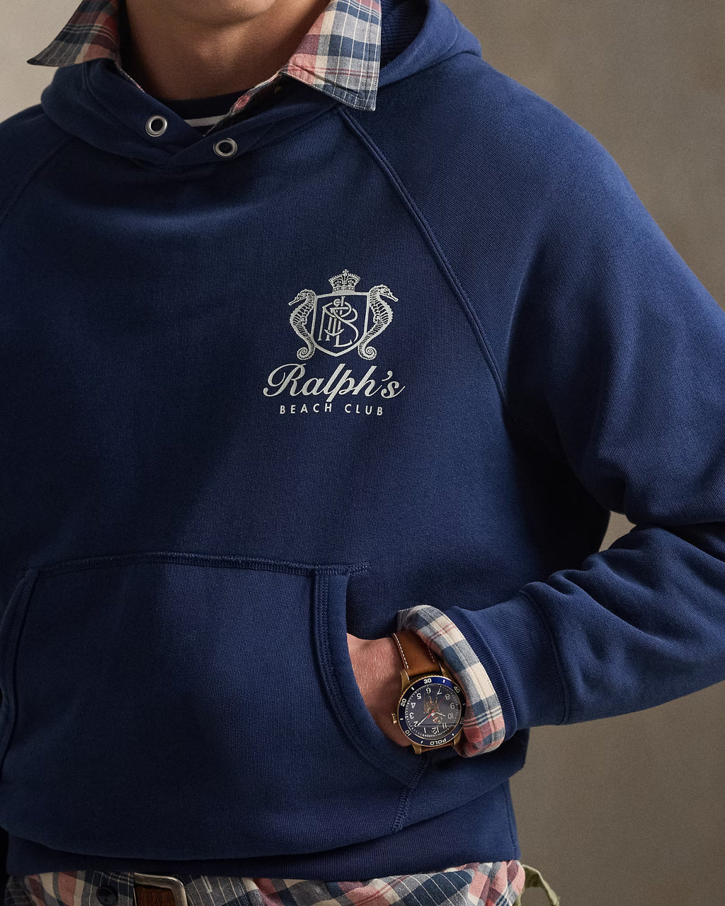 Sweat à capuche à motif Vintage Fit
