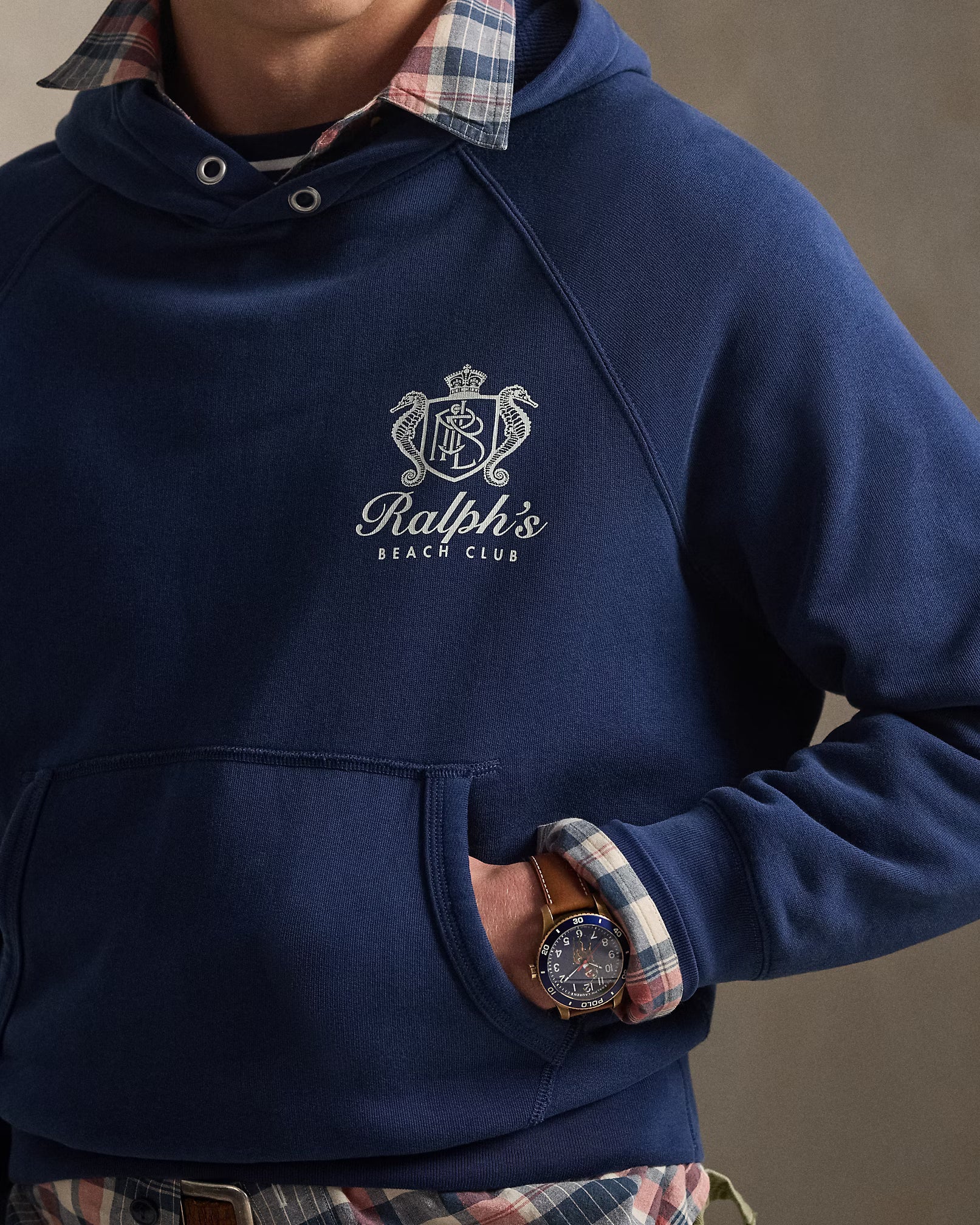 Sweat à capuche à motif Vintage Fit