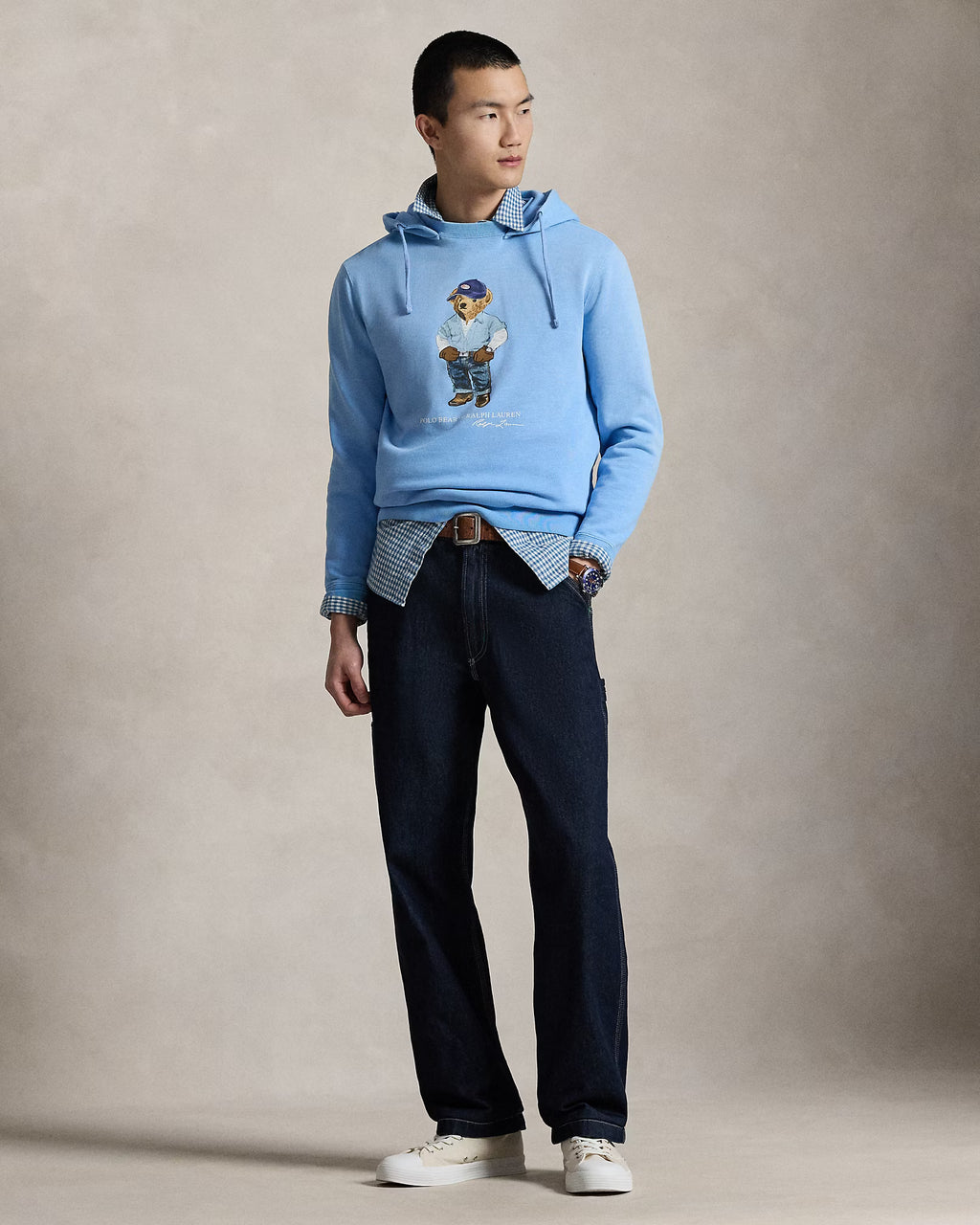 Sweat à capuche Polo Bear en molleton