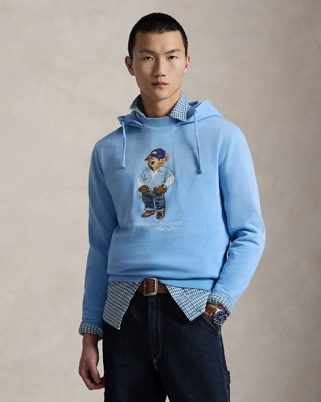 Sweat à capuche Polo Bear en molleton