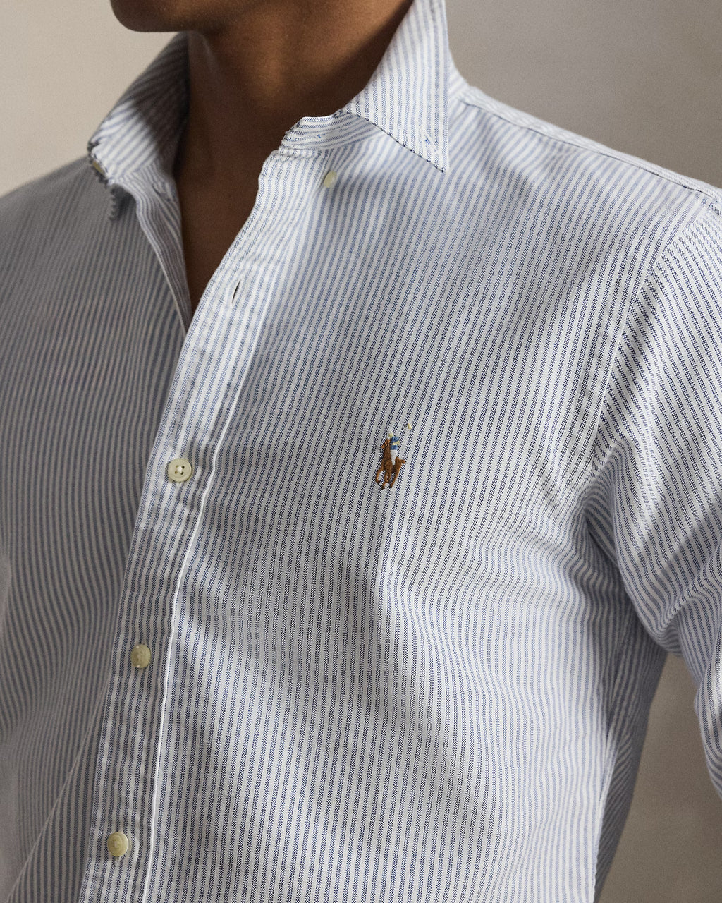 Chemise Oxford Slim Fit rayée