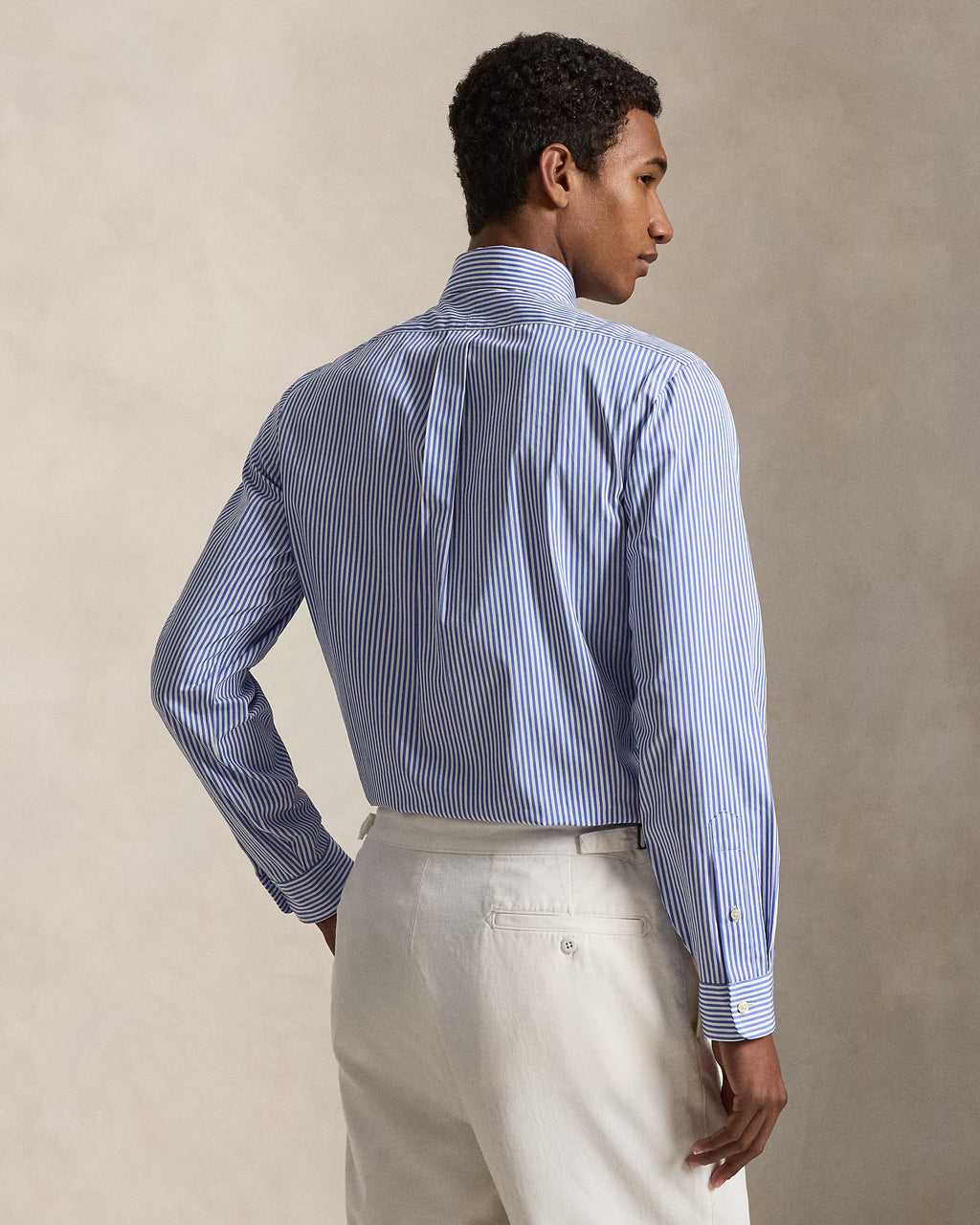 Chemise en popeline rayée Custom Fit