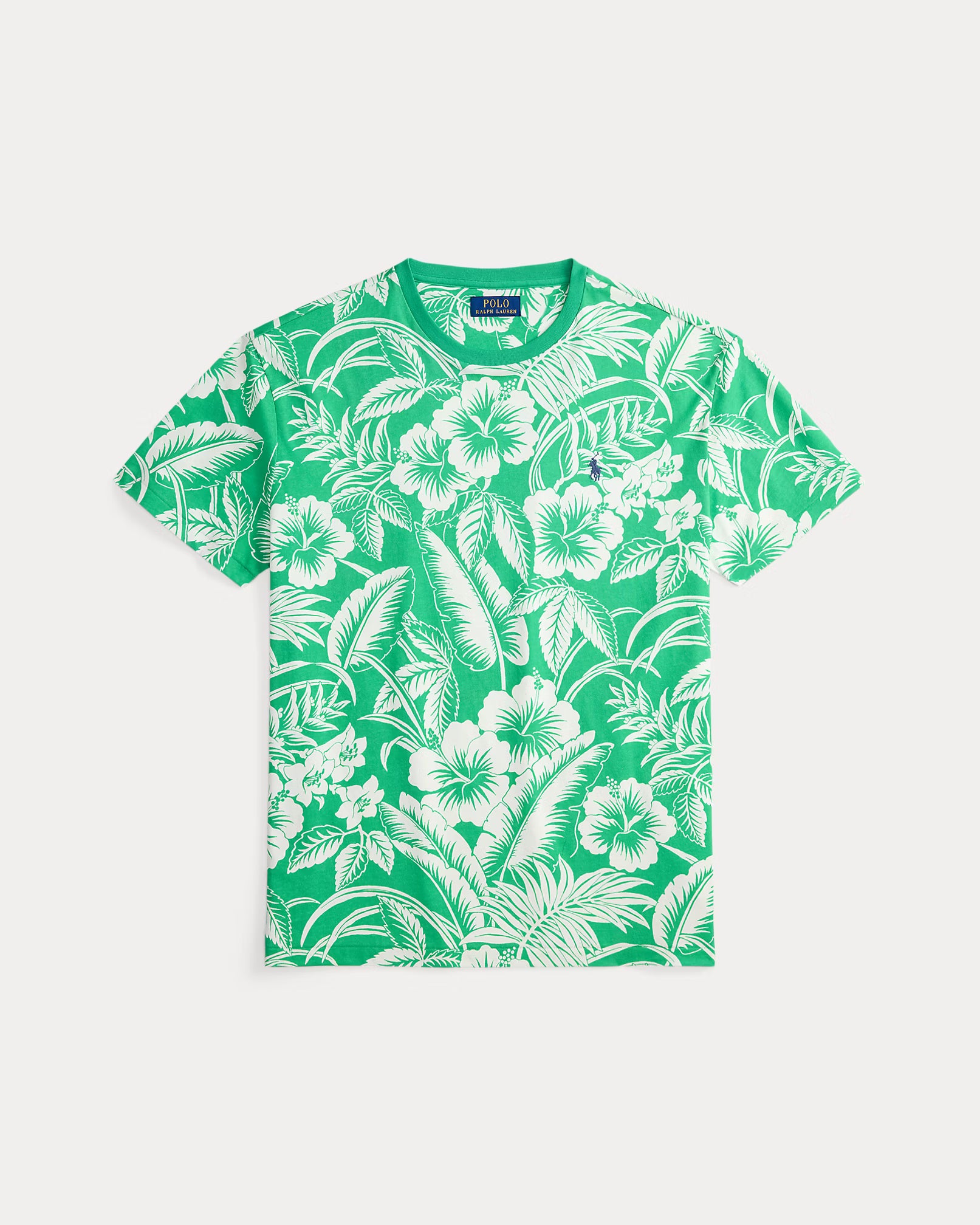 T-shirt tropical coupe ajustée en jersey