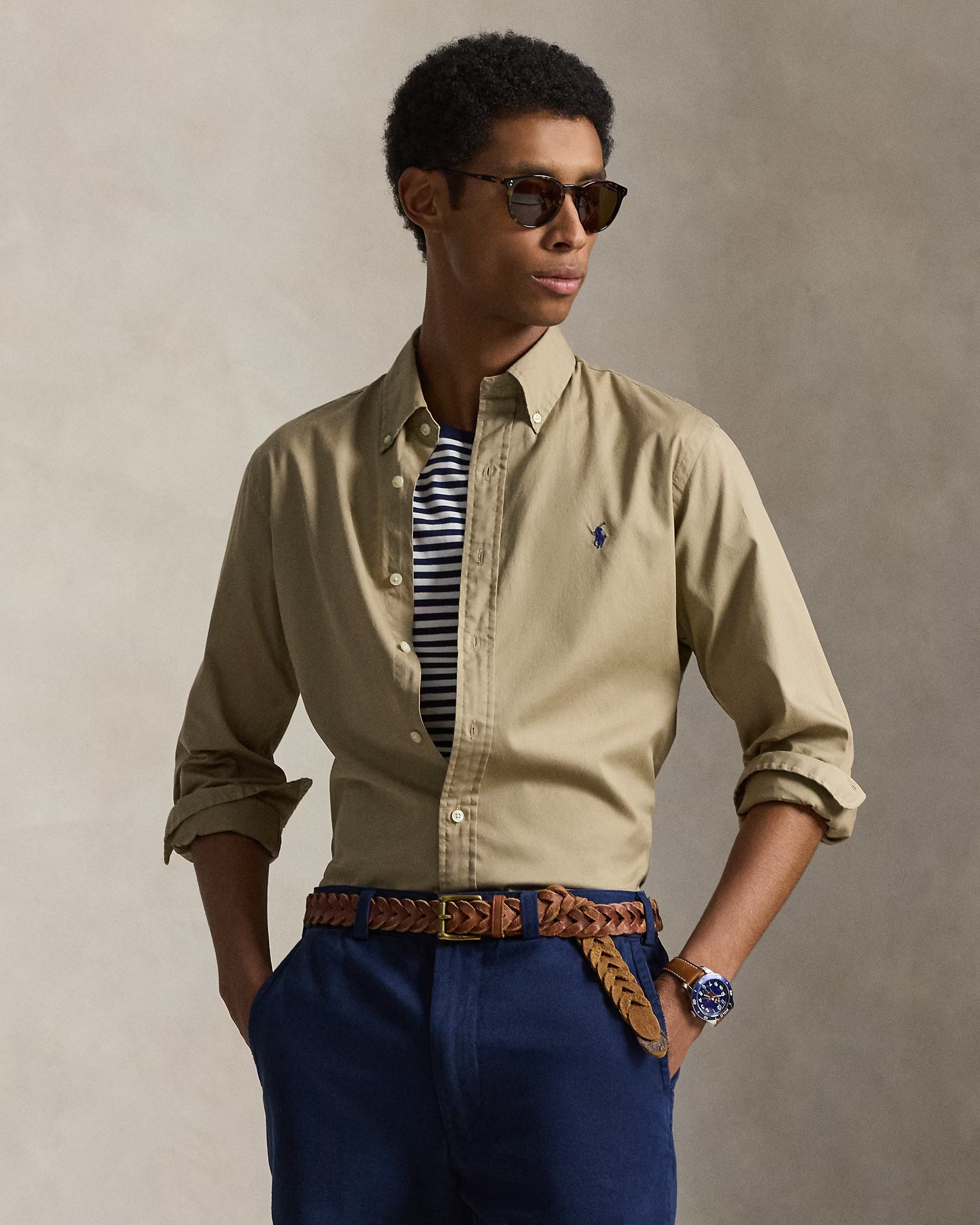 Chemise Custom Fit en sergé léger