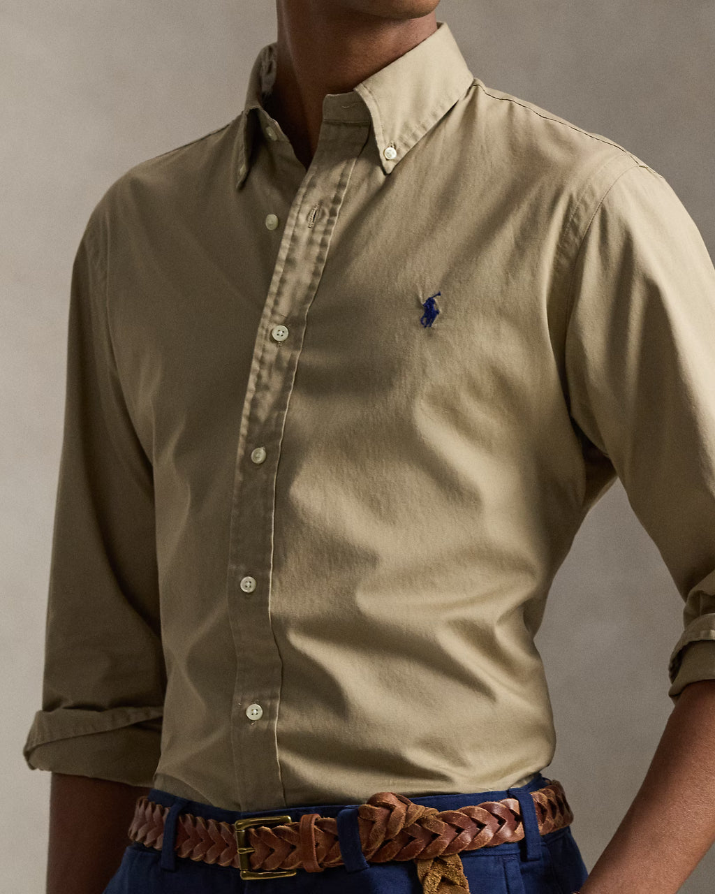 Chemise Custom Fit en sergé léger