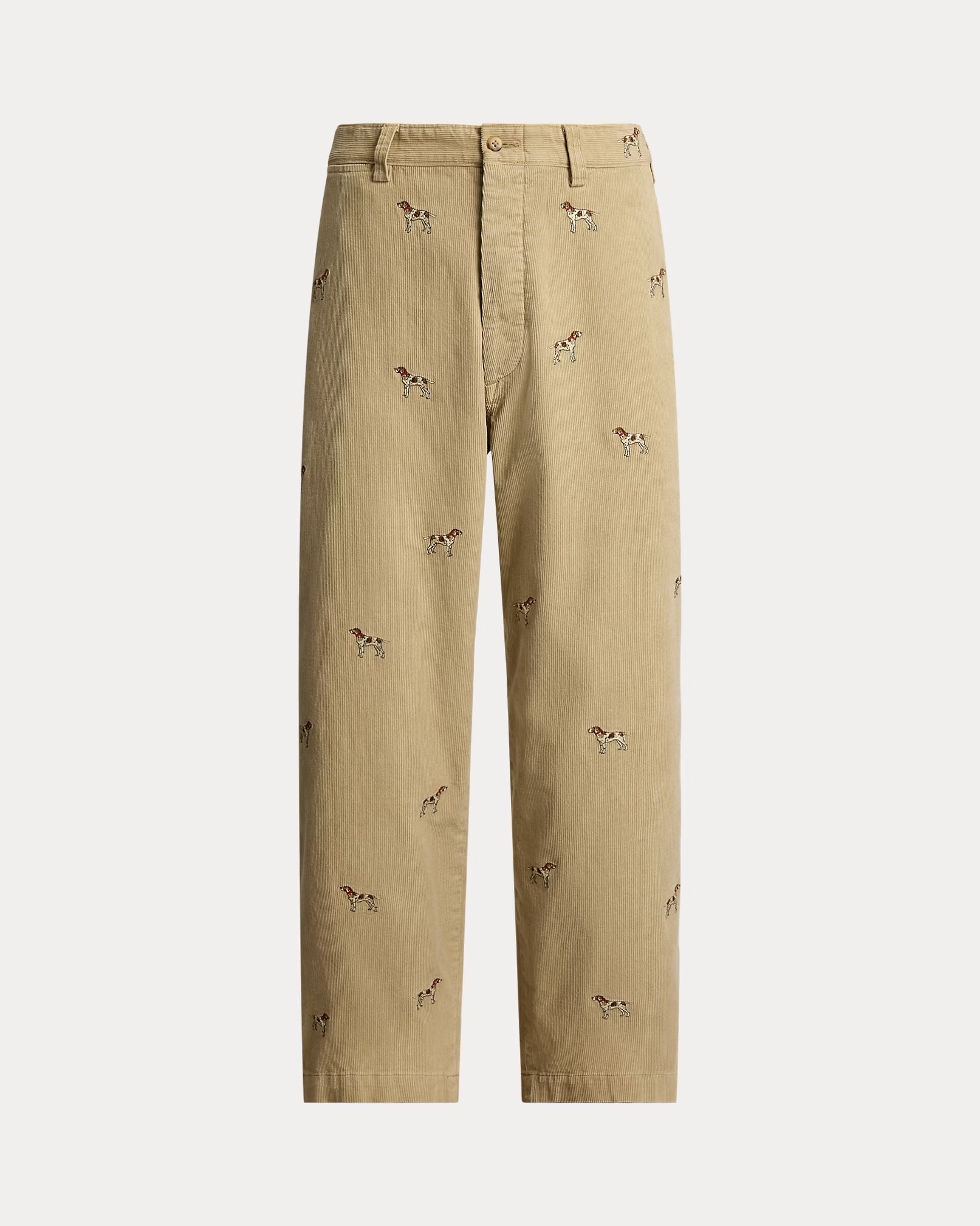 Chino ample en velours côtelé