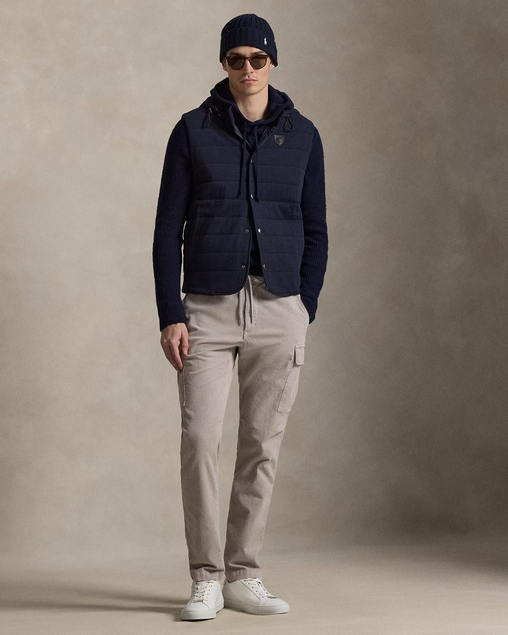 Pantalon cargo Slim Fit velours stretch