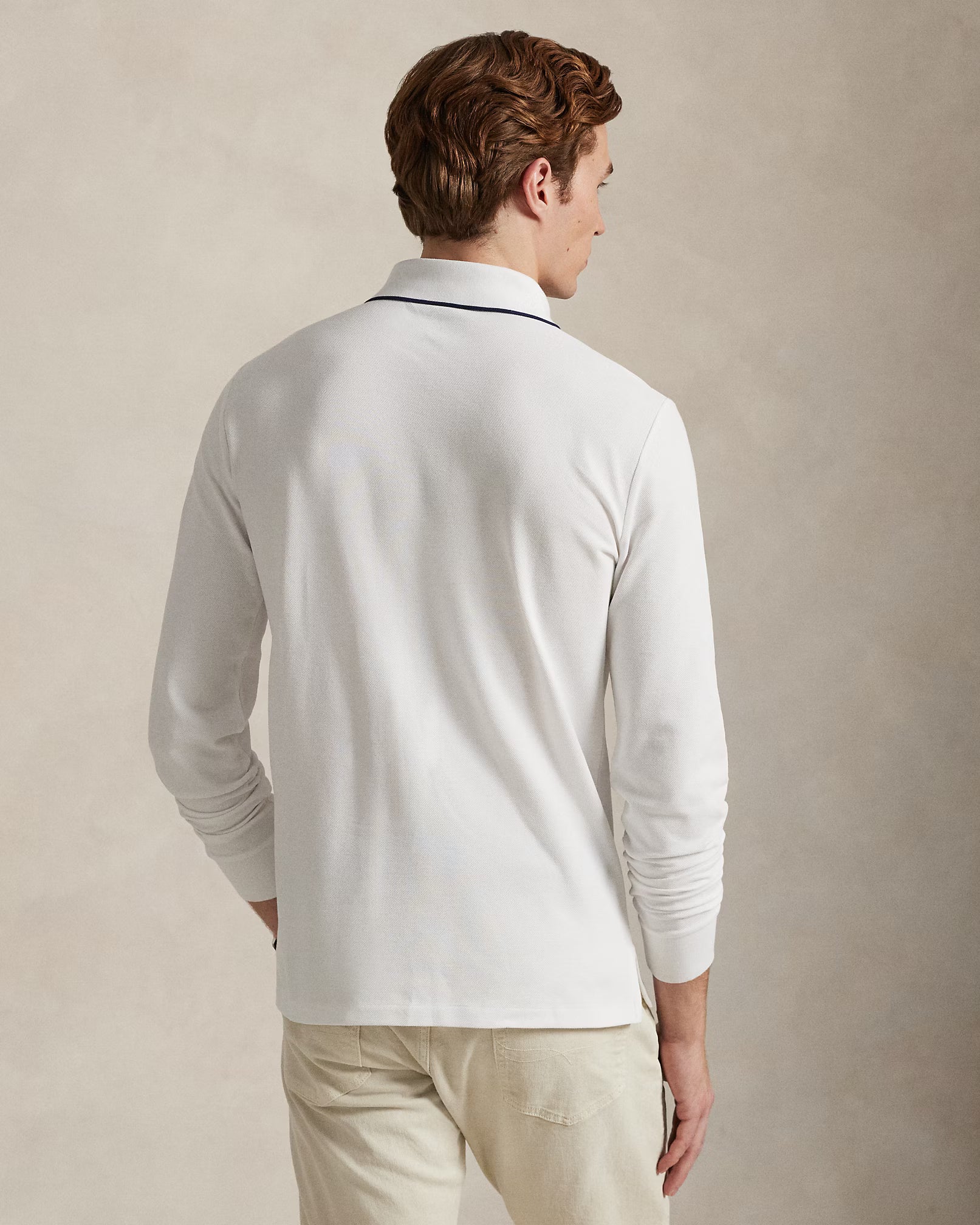 Polo ajusté en piqué Oxford stretch