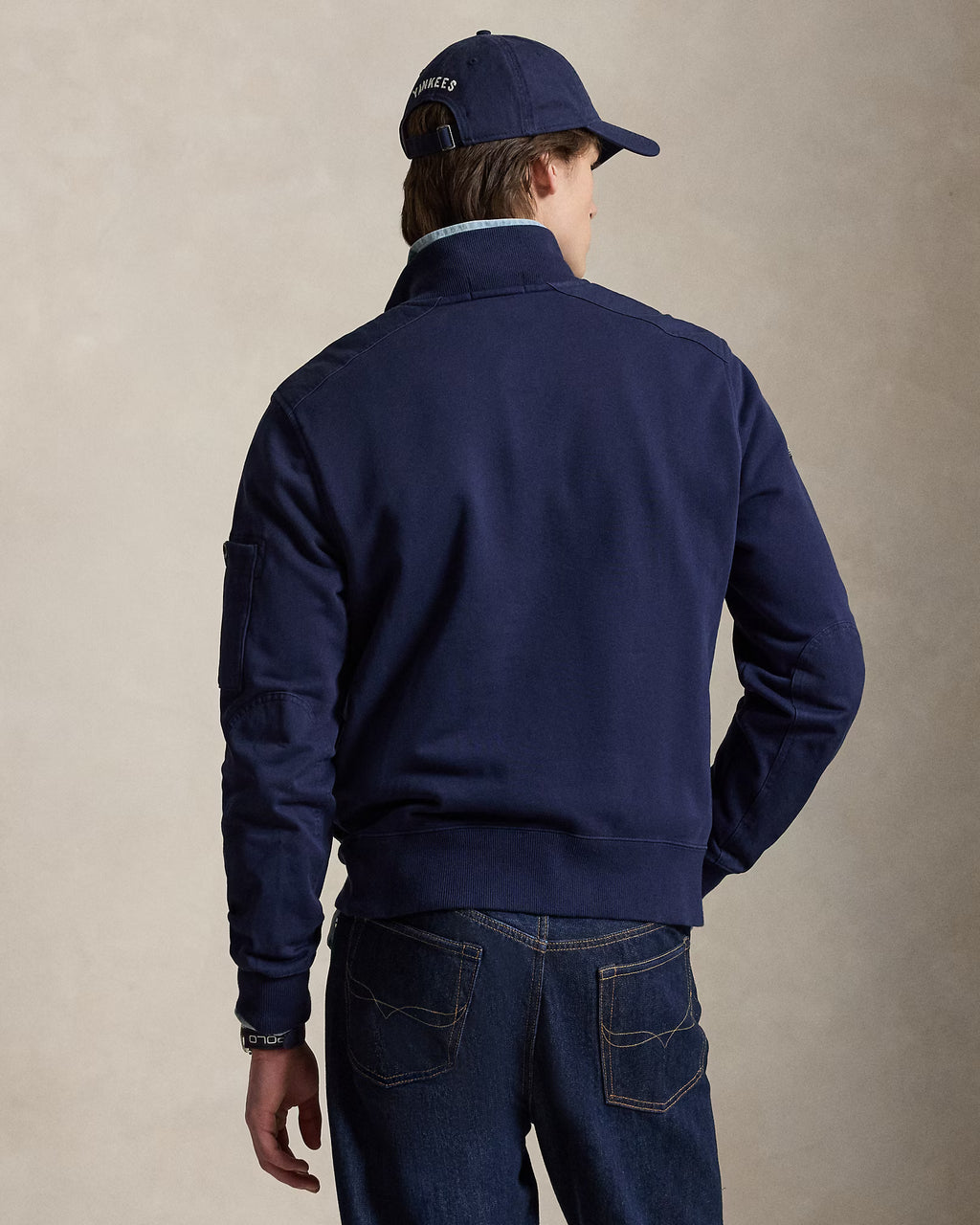 Sweat utilitaire en molleton bouclé