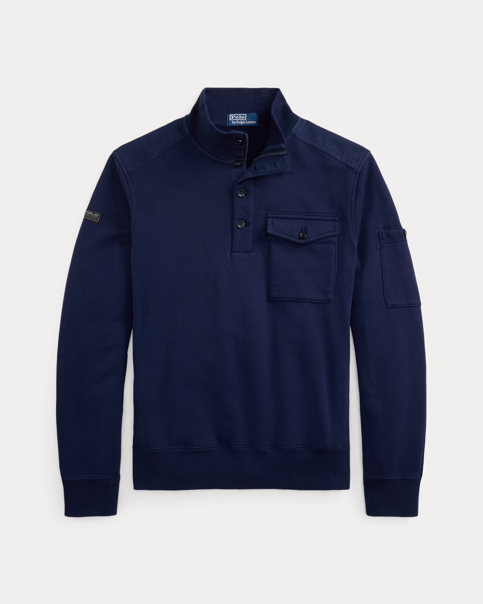 Sweat utilitaire en molleton bouclé