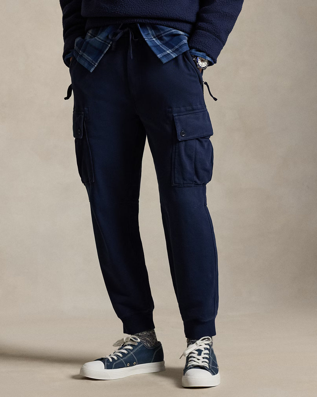 Pantalon utilitaire en molleton bouclé