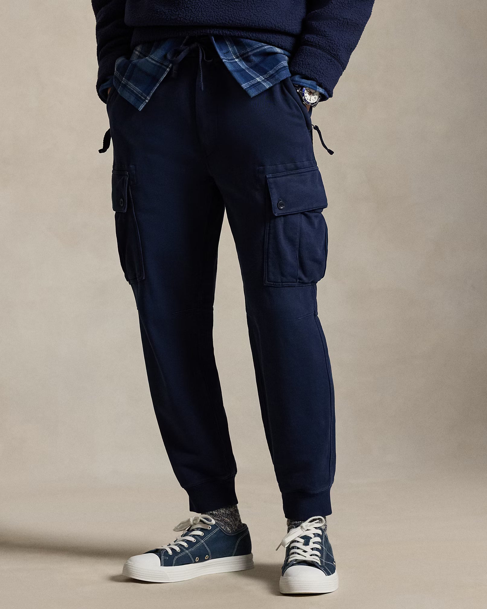 Pantalon utilitaire en molleton bouclé