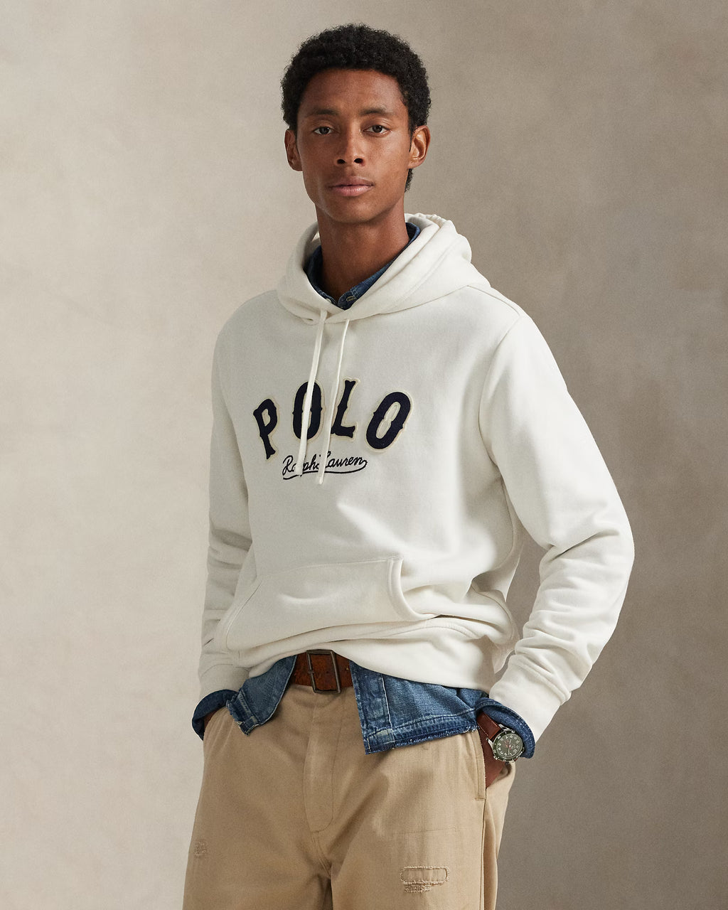 Le sweat à capuche RL à logo western