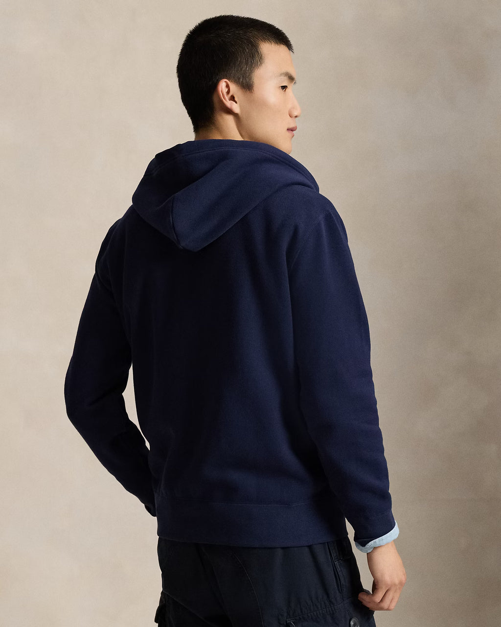 Sweat capuche RL logo western molleton