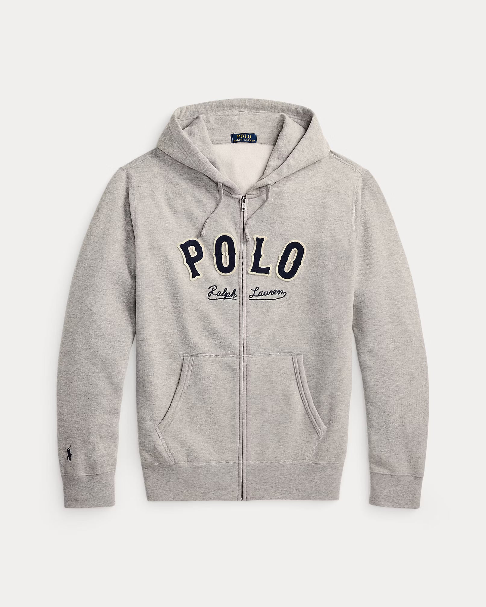 Sweat capuche RL logo western molleton