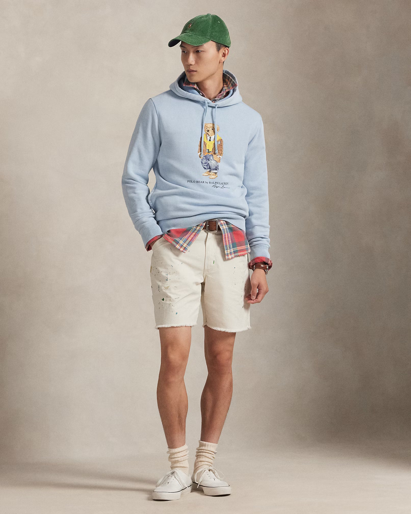Sweat à capuche Polo Bear en molleton