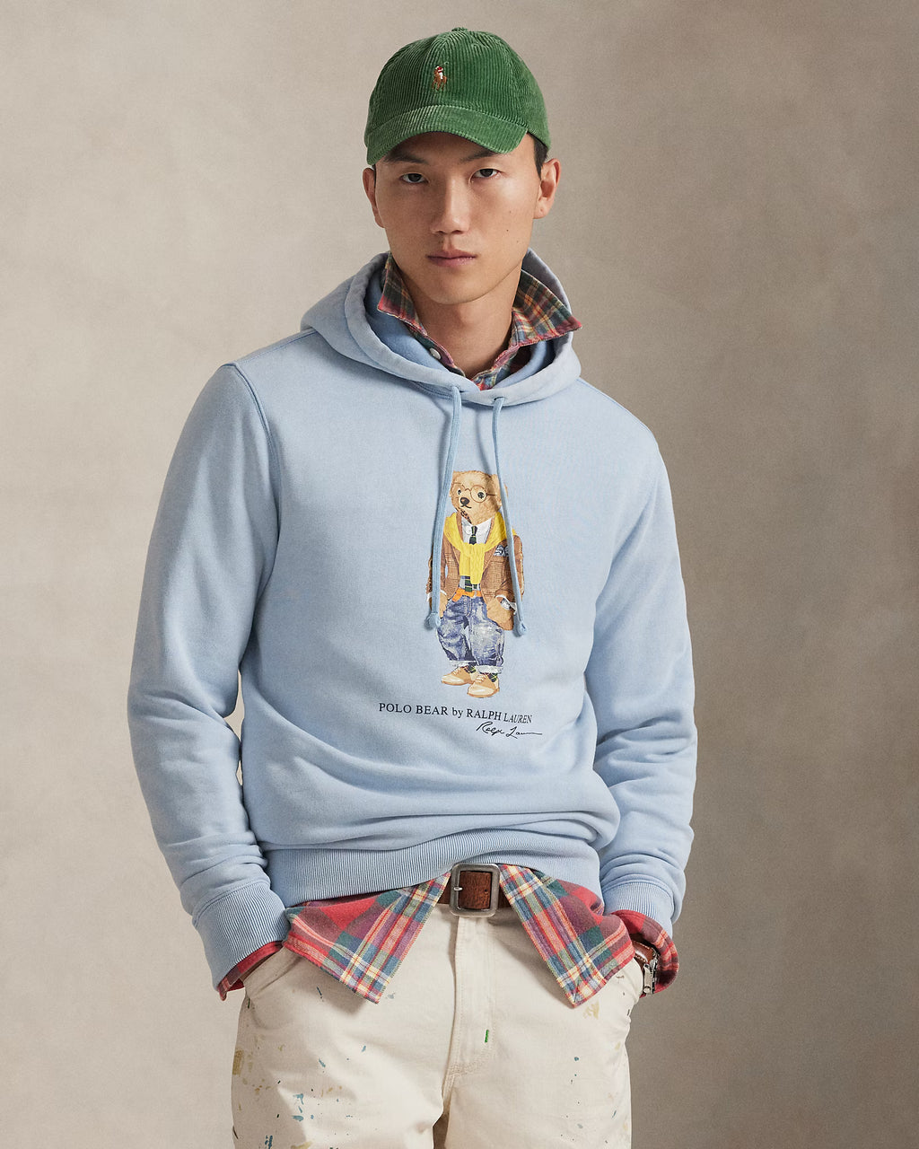 Sweat à capuche Polo Bear en molleton