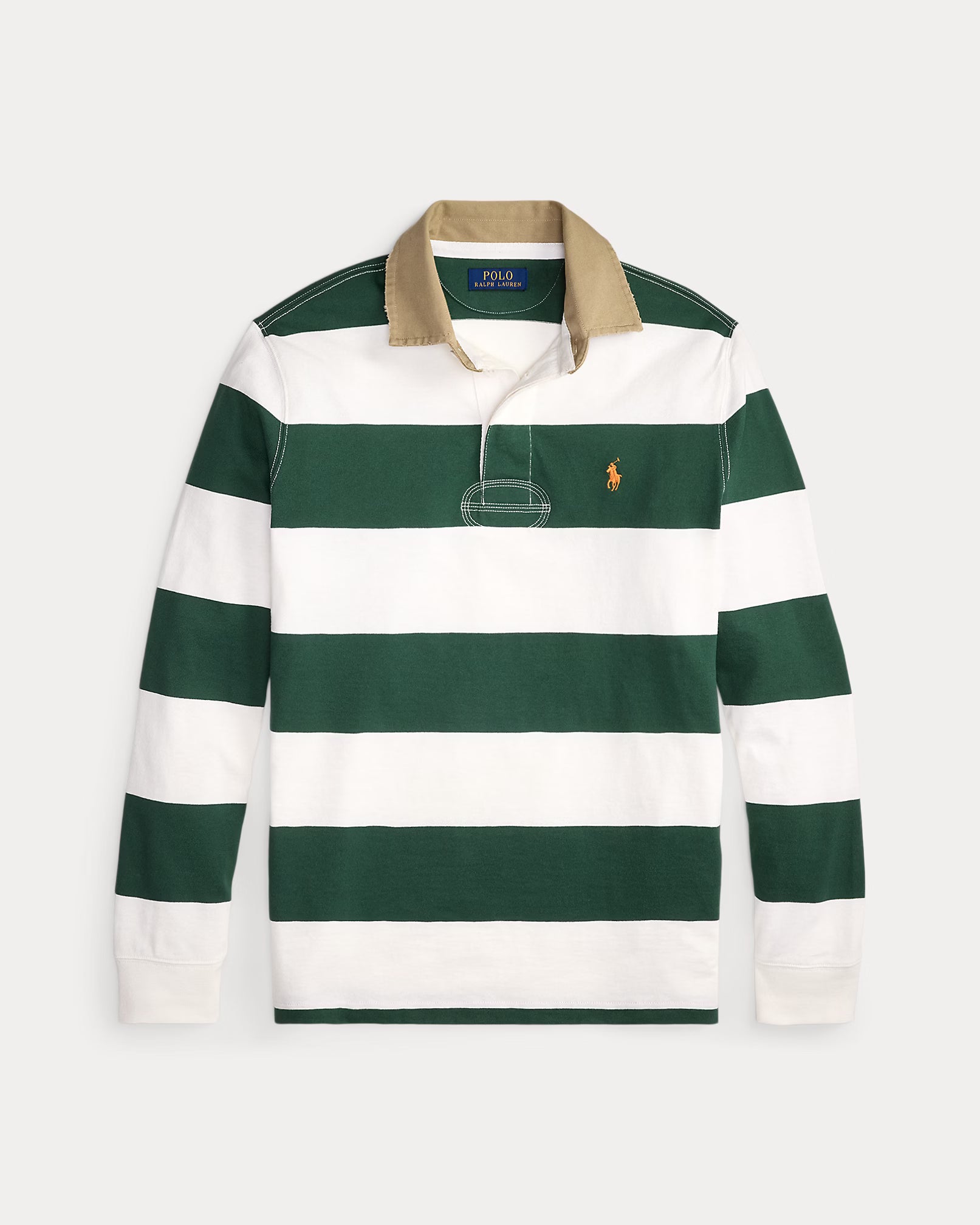 Chemise de rugby Classic Fit à col kaki