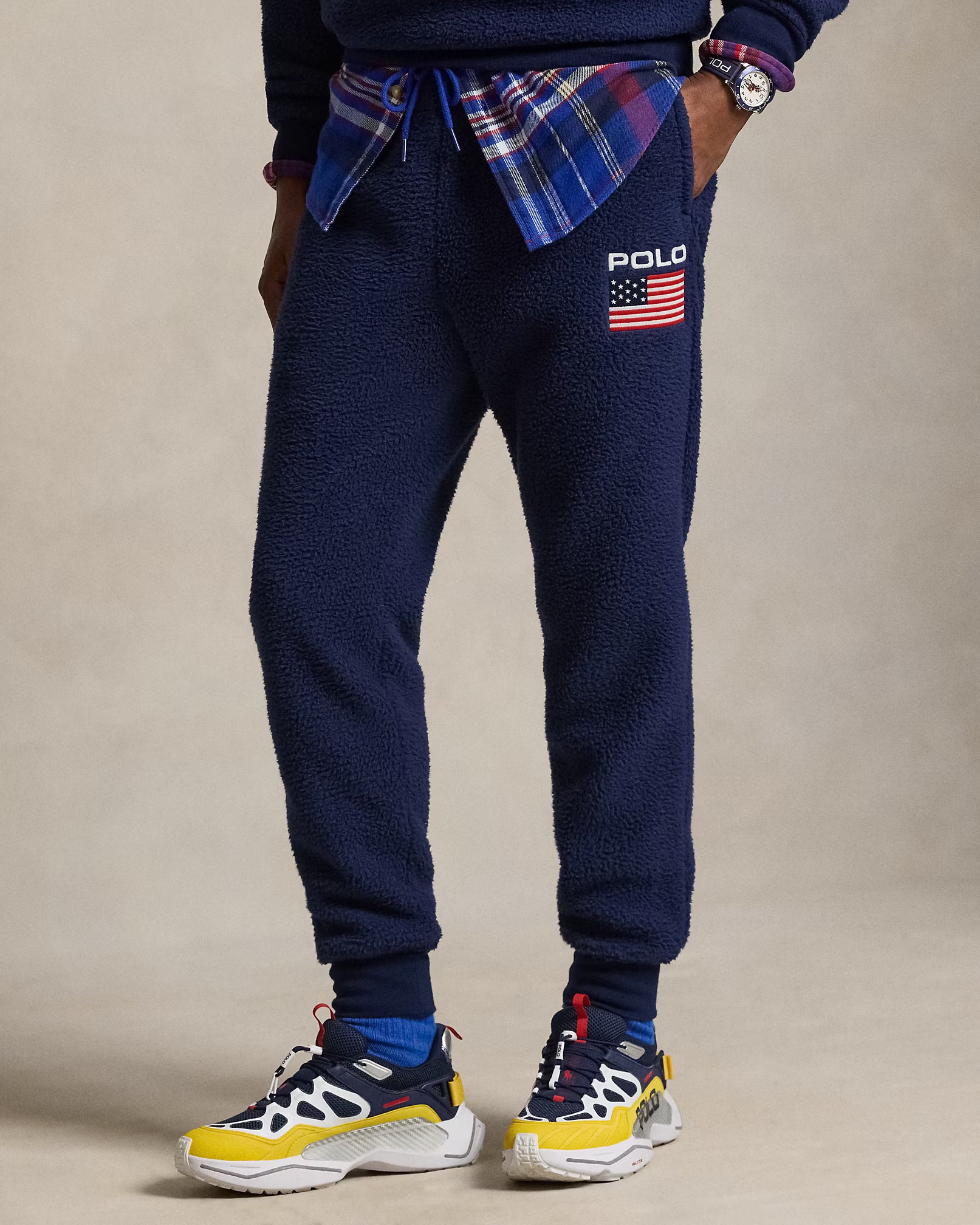 Pantalon de survêtement drapeau molleton