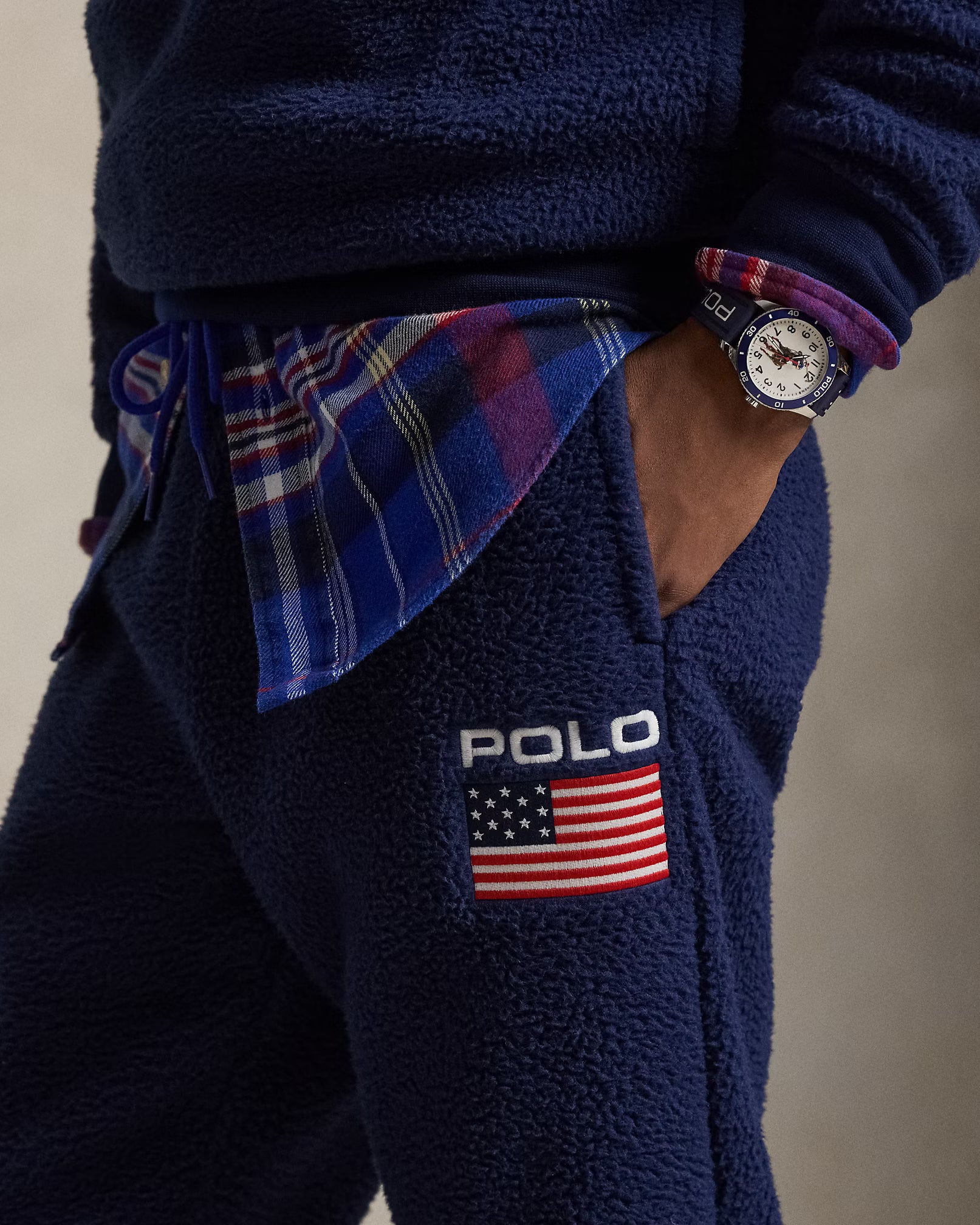 Pantalon de survêtement drapeau molleton