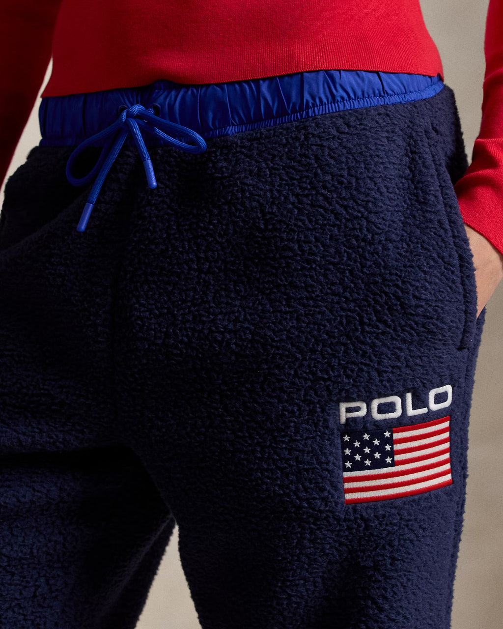Pantalon de survêtement drapeau molleton