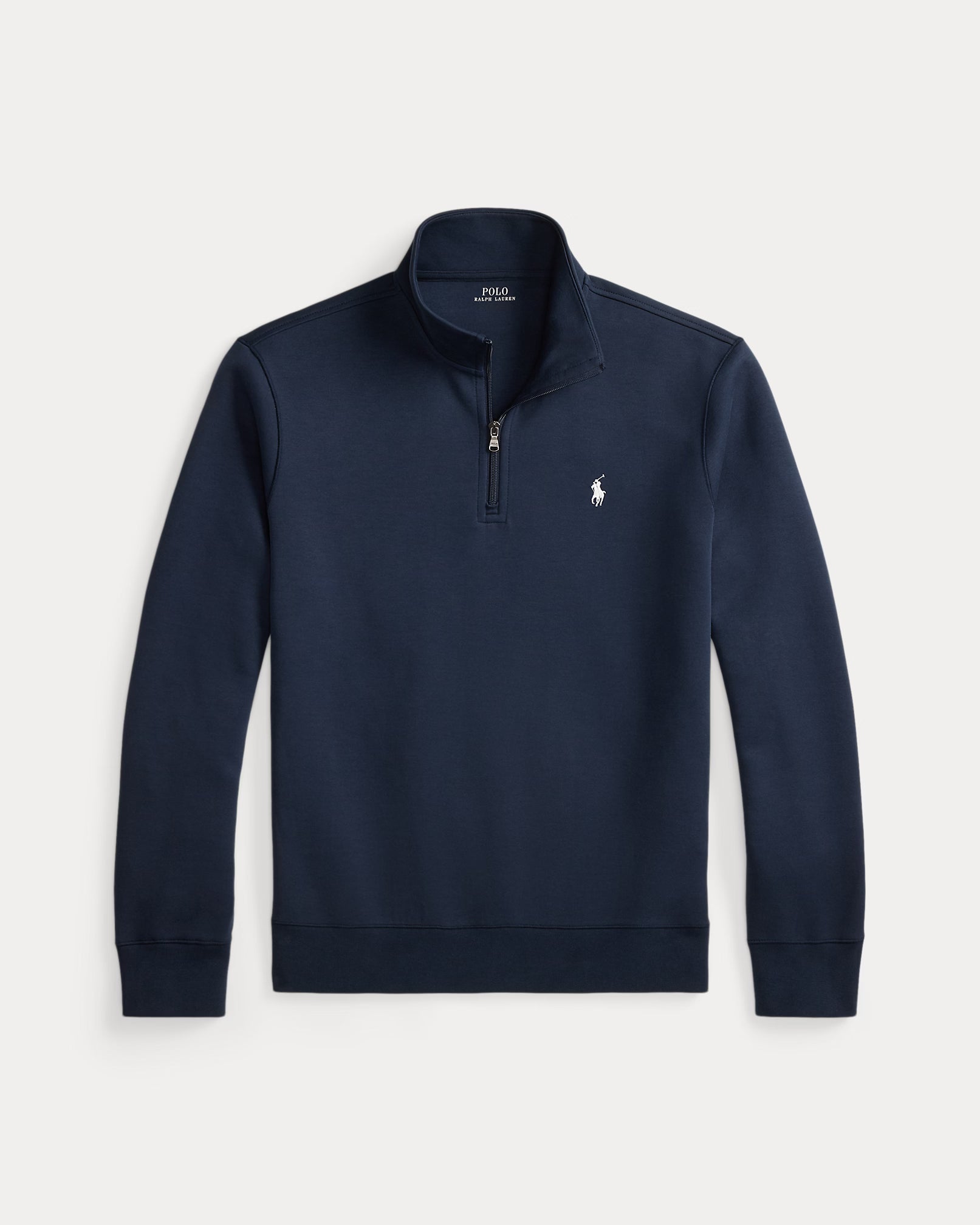 Pull quart de zip en maille double