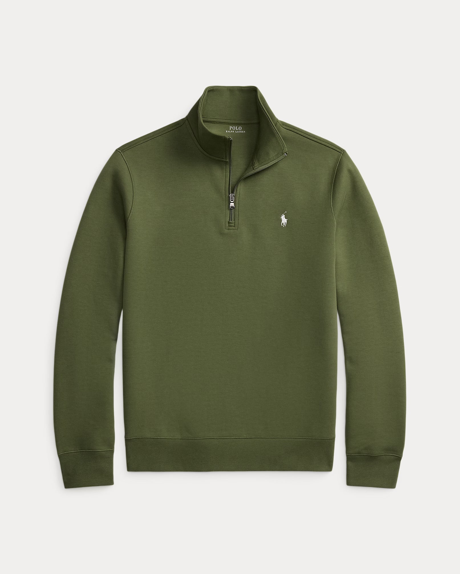 Pull quart de zip en maille double