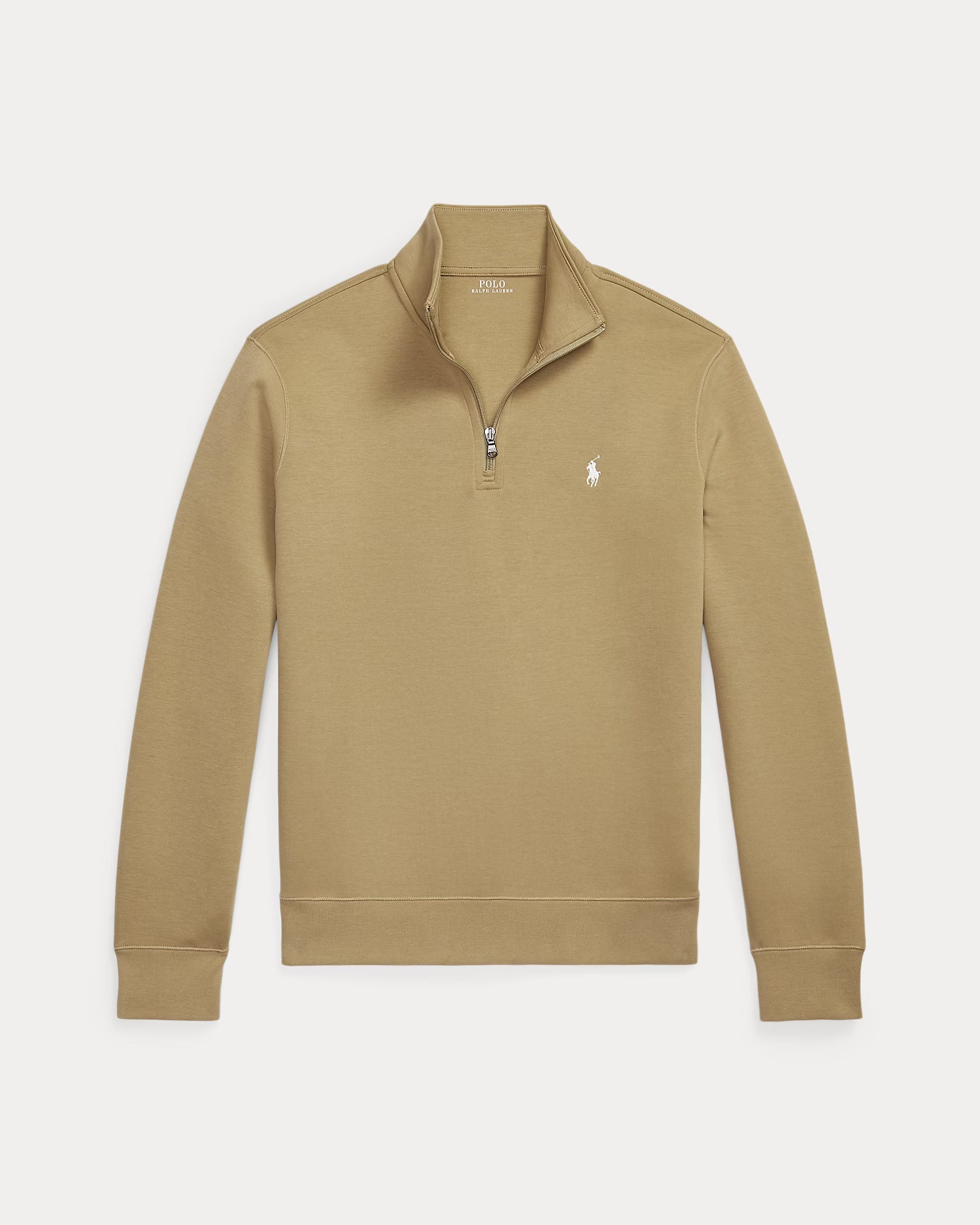 Pull quart de zip en maille double