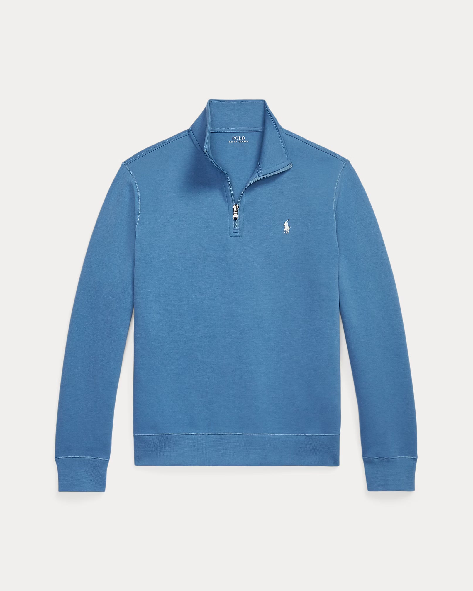 Pull quart de zip en maille double