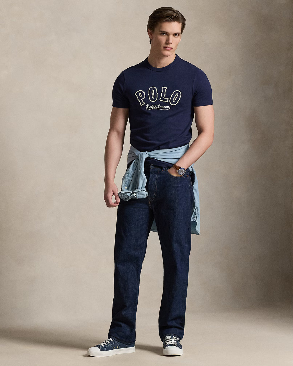 T-shirt à logo western Custom Slim Fit