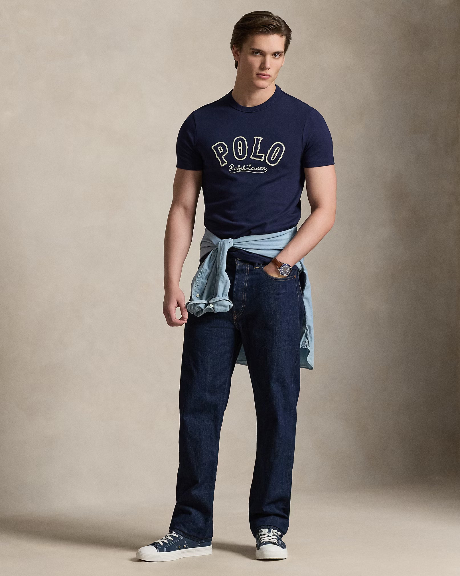 T-shirt à logo western Custom Slim Fit