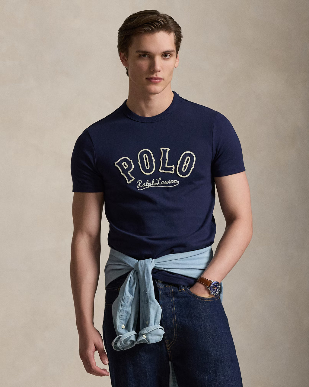 T-shirt à logo western Custom Slim Fit