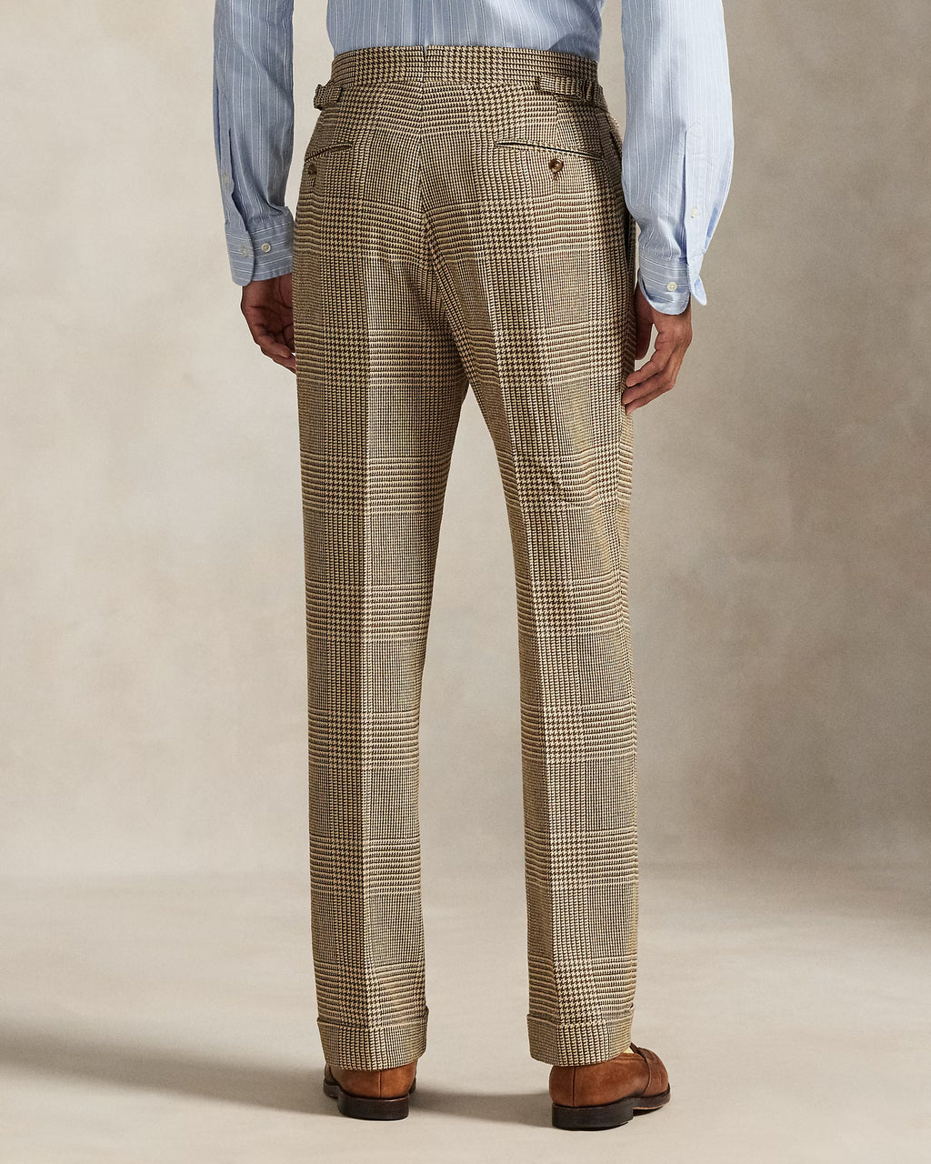 Pantalon prince-de-galles à pinces
