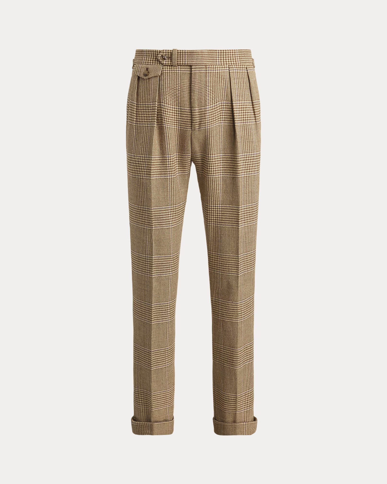 Pantalon prince-de-galles à pinces