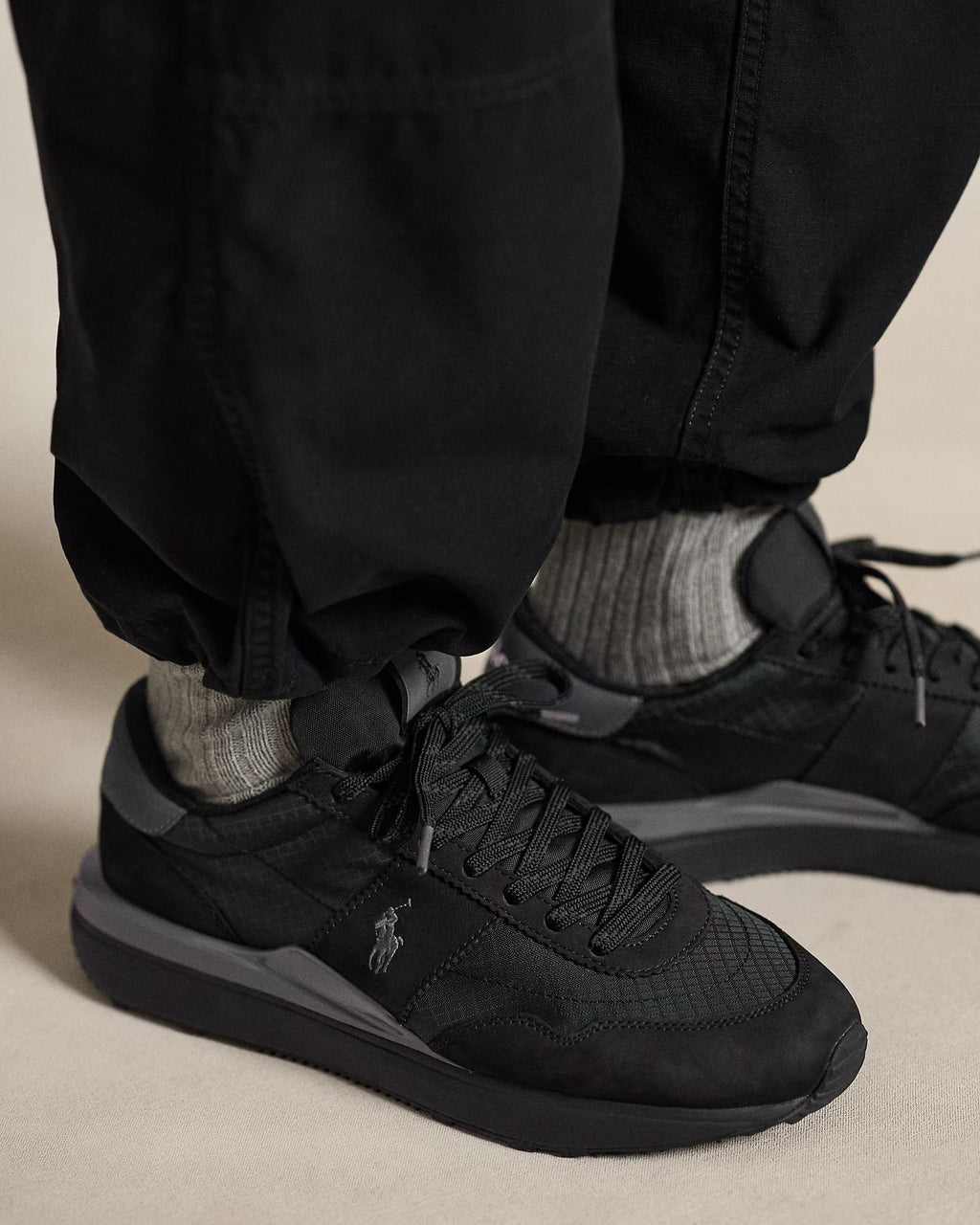 Baskets Train 89 nubuck et tissu Oxford