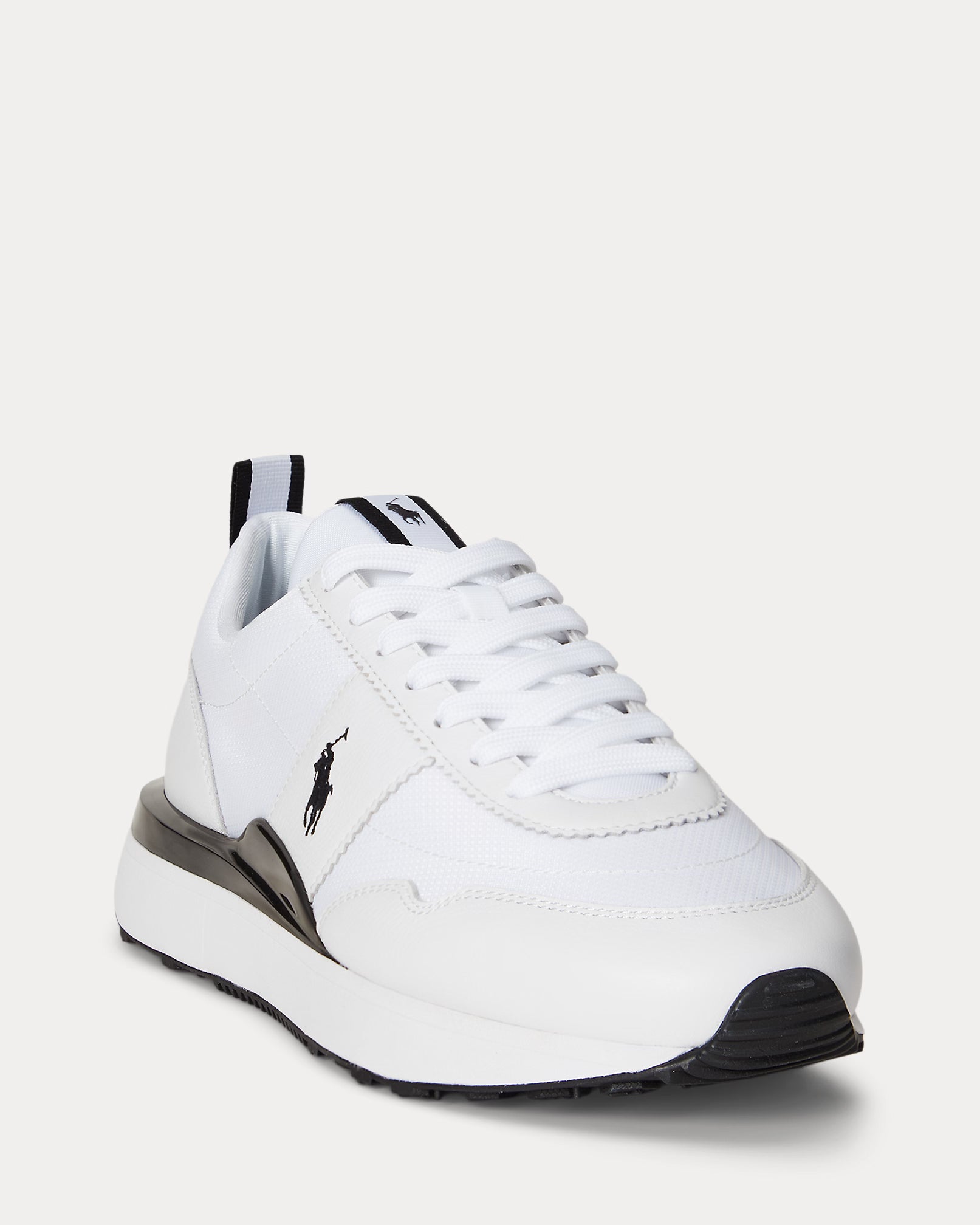 Baskets Train 89 en cuir et tissu Oxford